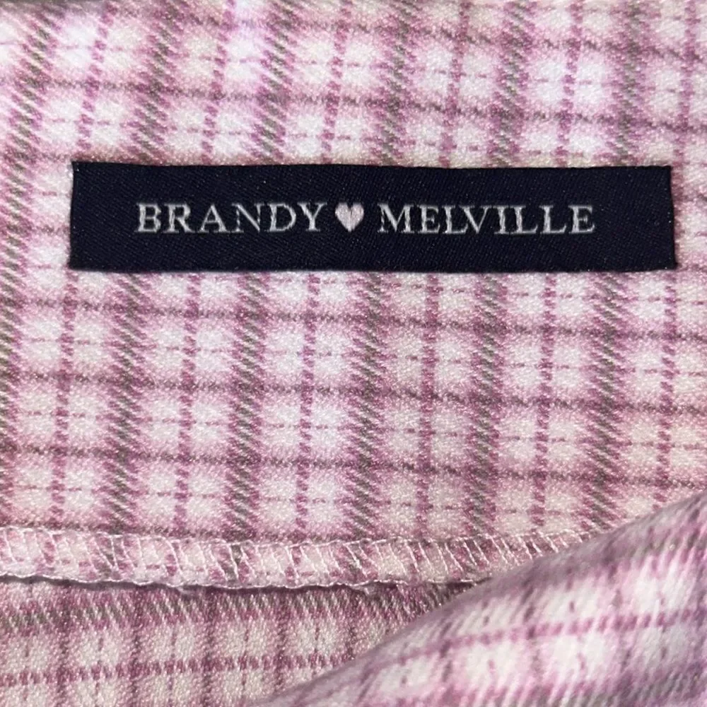 Brandy Melville Plaid Cara Mini Skirt!